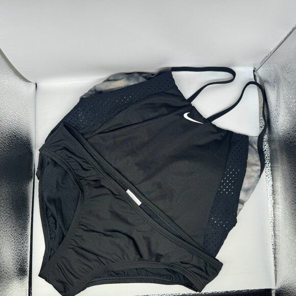 NWT Nike Women's Tie Dye Layered 2 in 1 Tankini Swimsuit Top & Bottom SZ M & L - Picture 4 of 7